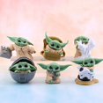 thumbnail image 4 of Figuras de acción de Disney Star Wars de 4-6cm, juguete Master Baby Yoda Darth de PVC, colección de figuras de Anime, mini modelo de juguete para regalo para niños, 4 of 4