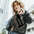 thumbnail image 6 of Compatible with iPhone 11 pro max Case for Women Girls,Full Camera Lens Protection Raised Reinforced Corners TPU Love Heart Plating Bumper Case Cute Slim Shockproof Case Cover(Elegant Black), 6 of 14