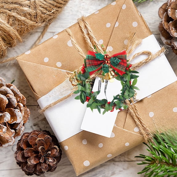 Pklyzj Christmas Decorations,Christmas Wreath Bows Christmas Decor Present Wrapping Bows Ribbon Bows For Wreath Christmas Tree Bows For Xmas Party Decoration Home Indoor Outdoor Wreath Christmas Deco