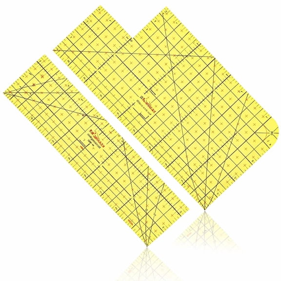 Lsupdaol 2 Pcs Hot Iron Ruler Hot Ironing Measuring Ruler for Sewing Hemmer Accessories Pressing Tool Heat Resistant Accessories DIY Tool Quilting Handmade for Electric Clothing Making 10 Inch