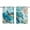 Teal Brown, variant on Turquoise Turtle Kitchen Curtains Small Short 39 Inch Length, Farmhouse Coastal Starfish Seaweeds Grommet Top Bedroom Living Room Curtains, Light Filtering Cafe Curtain Drapes 2 Panels Set 55''x39''