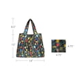 thumbnail image 2 of Wrapables Medium Foldable Tote Nylon Reusable Grocery Bag (Set of 2), Connections, 2 of 6