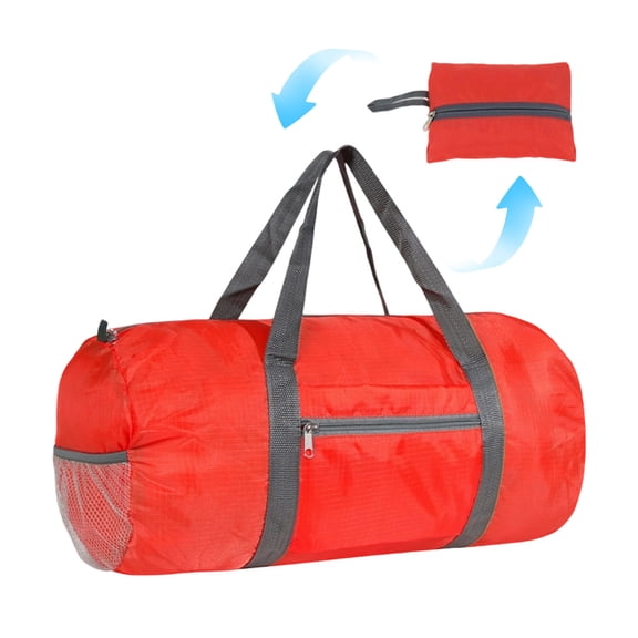 Duffel Bag Foldable Gym Bag for Men Women Duffle Bag Lightweight with Inner Pocket for Travel Sports (Red)
