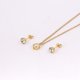 thumbnail image 3 of Collar Y Aretes Swarovski De Acero Inox Y Oro 24k Lam dorado Unitalla, 3 of 4