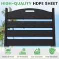 thumbnail image 6 of U-HOMY Outdoor Chaise Lounge Chair Set of 2, HDPE Wood Grain Patio Lounger with 6-Position Adjustable Backrest, 6 of 7