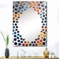thumbnail image 1 of Designart "Mosaic Tiles in Yellow and Blue III" Boho Mosaic Oversized Wall Mirror - Bohemian Geometric Entryway Big Wall Mirror - Multiple Color Options, 1 of 6