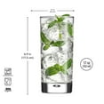 thumbnail image 3 of Home Essentials and Beyond Wine Glasses - Bubble Highball Drinking Glass - Set of Four, 3 of 9