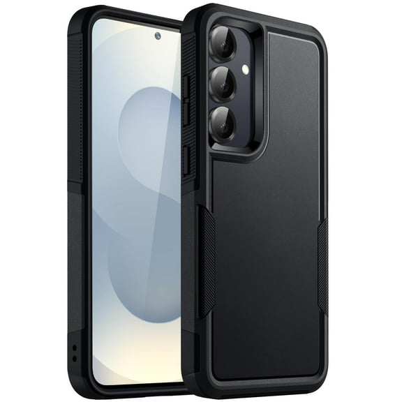 JETech Case for Samsung Galaxy S25 / S25 Plus 5G, Heavy Duty Dual-Layer Protection, Rugged Tough Shockproof Phone Cover with Matte Design (Black)
