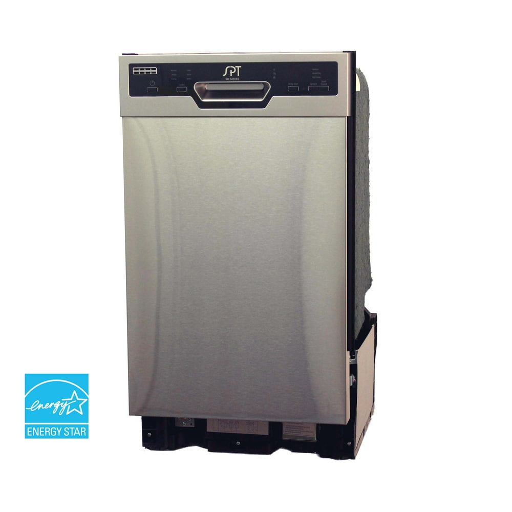 Sunpentown 18" BuiltIn Dishwasher with Heated Drying, Energy Star