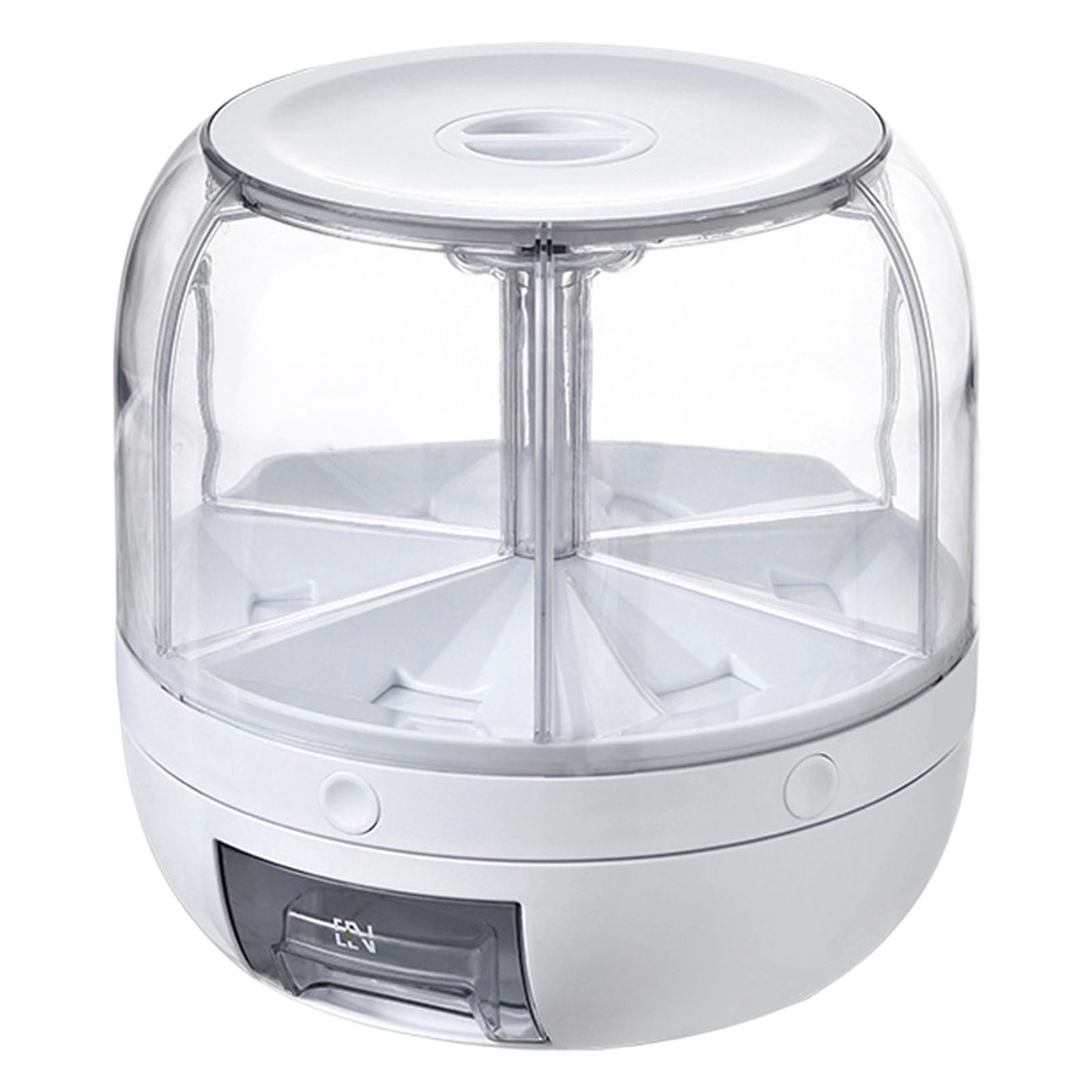 Candy Machine Dispenser,Valentine Candy Dispenser,Gift Mini Gumball Vending Machine Grain Dispenser with Lid Automatic Snack Jelly Bean Holder Plastic Jar Container with Lid(White)