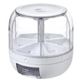 thumbnail image 2 of Rotating Partition Sealed Tank Storage Bucket, Candy Dispenser Gift Mini Gumball Vending Machine Grain Dispenser Snack Jelly Bean Holder Plastic Jar Container with Lid for Classroom Party Home, 2 of 9