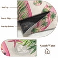 thumbnail image 6 of Summer Flamingo Area Rugs 6'x9', Washable Small Throw Rugs for Kitchen Dining room, Tropical Plants Botanical Floral Rustic Indoor Outdoor Rug Non-Slip Low Pile Carpet Runner Reversible Floor Mats, 6 of 8