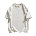 thumbnail image 1 of Playera Elvqul para Hombre sin Estampado Playa Solapa Manga Corta Deportivas Blanco, 1 of 8