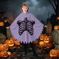 thumbnail image 6 of Girls Hooded Jumpsuits Long Sleeve Graphic Bluses Halloween Themed Party Costume Stylish Festival Tops for Kids, 6 of 8