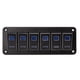 thumbnail image 4 of Interruptor de palanca de encendido y apagado panel de interruptor basculante para barco DC12V-24V 5 PIN 30A para UTV para coche para autobús ANGGREK Otros, 4 of 8