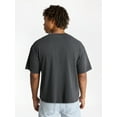 thumbnail image 3 of No Boundaries Oversized Boxy Fit Cropped Length New York City Graphic Tee Shirt, Men's & Big Men's, XS-5XL, 3 of 5