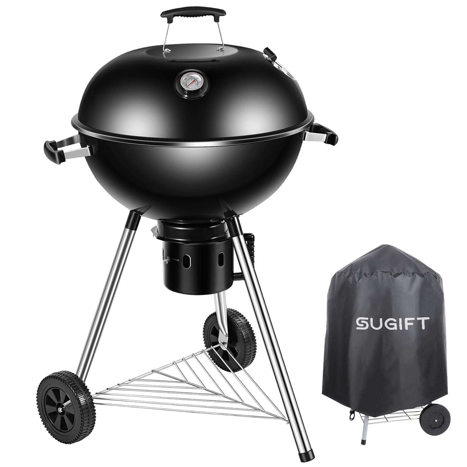 SUGIFT 22″ Portable Premium Charcoal Grill with Cover