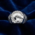thumbnail image 4 of Pompeii Men's Pinkie Horse Lucky Diamond Ring Gold Lab Grown (F/G,VS1-VS2), 4 of 6
