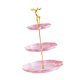 thumbnail image 1 of Soporte para cupcakes de 3 niveles, bandeja para servir alimentos, soporte multifuncional y reutilizable para frutas. Oro rosa, 1 of 9