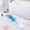 Blue and White Geometric, variant on Haosy Cute Whale Floating in Nigh Bathroom Rugs Non Slip Absorbent Soft Plush Quick Dry Bath Mat, 39"x20"