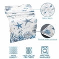 thumbnail image 5 of Ocean Starfish Bed Runner for Queen Size Bed, Nautical Coastal Sea Jellyfish Seahorse Coral Seaweed Seashell Soft Bedding Scarf Bedding Protector Slipcover Sofa Throw for Bedroom Hotel Guesthouse, 5 of 8