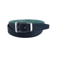 thumbnail image 2 of CTM® Leather Matte Reversible Croc Print Clamp on Buckle Belt, 2 of 5