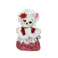 thumbnail image 5 of Annalee Poinsettia Santa Mouse, 6 inch Collectible Figurine, 5 of 6