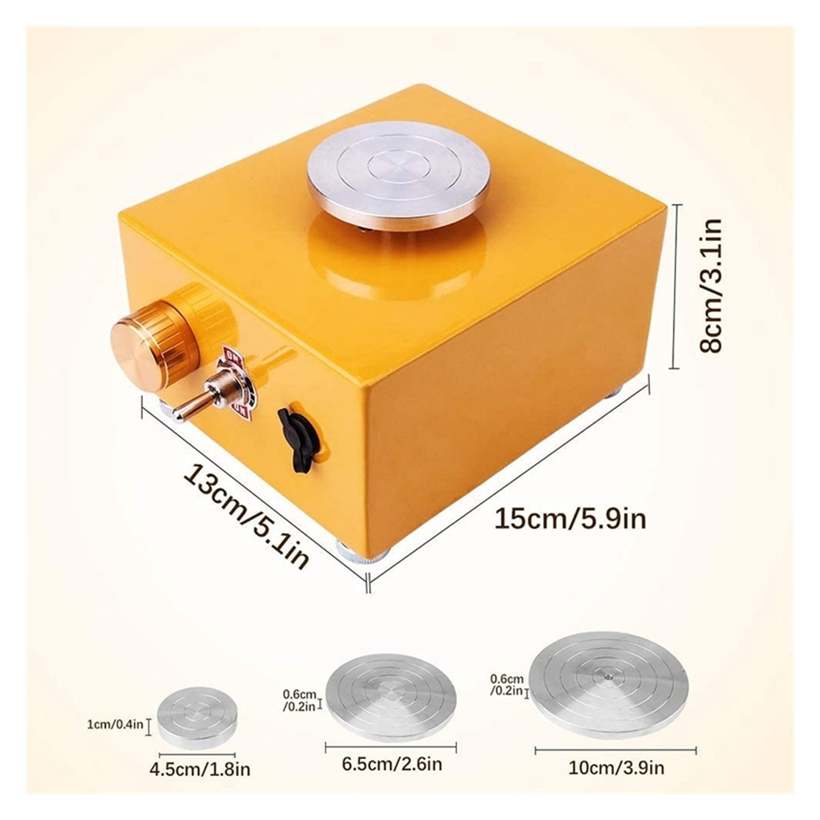 Ceramic Wheel Is Used For The Ceramic Dish Of The Wheel, From You Yourself Clay Wheel, With 3 Mini Mini ,Wide Ranging Usage