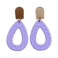 thumbnail image 2 of Hyasfey 1 Pair Hollow Braided Waterdrop Shape Dangle Earrings Handmade Stud Drop Earrings Exaggerated Summer Beach Statement Hoop Earrings, 2 of 8