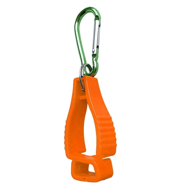 Grabber Del Guardia De La Suspensión Del Tenedor Del Clip Del Guante De La Seguridad Con El Llavero Del Acero Inoxidable 316 Para El Casco Del Guante Del Salto Del Golf naranja Sunnimix Protector de clip de guante