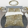 thumbnail image 2 of Designart 'Abstract Gold Mosaic' Mid-Century Modern Duvet Cover Set, 2 of 4