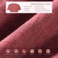 thumbnail image 2 of PURE ERA 3pc Duvet Cover Set-Jersey Cotton 100% T-Shirt Cotton-Ultra Soft Breathable -Queen Size,Red, 2 of 5