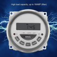 thumbnail image 2 of 16a Temporizador semanal Relé de interruptor de temporizador de reloj programable semanal con cubierta antipolvo para electrodomésticos Lámparas Panel de visualización (220v) - 220v,11 Feliz Sencillez, 2 of 4