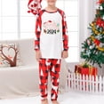 thumbnail image 2 of Odeerbi Christmas Pajamas for Family Holiday Long Sleeve Family Christmas Pajamas Matching Sets Toddler Plaid Printed Tops Pants Set Two-Piece Sleepwear Xmas PJs Set Multicolor, 2 of 5