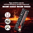 thumbnail image 4 of Methold Convertidor de tarjeta adaptadora PCI-E, indicador LED, extensor de tarjeta gráfica PCI-Express de 6 pines con Cable USB 3,0, velocidad de Electrónica miscelánea, 4 of 6