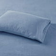 thumbnail image 3 of True North by Sleep Philosophy Micro Fleece Sheet Set, King, Blue, 3 of 6