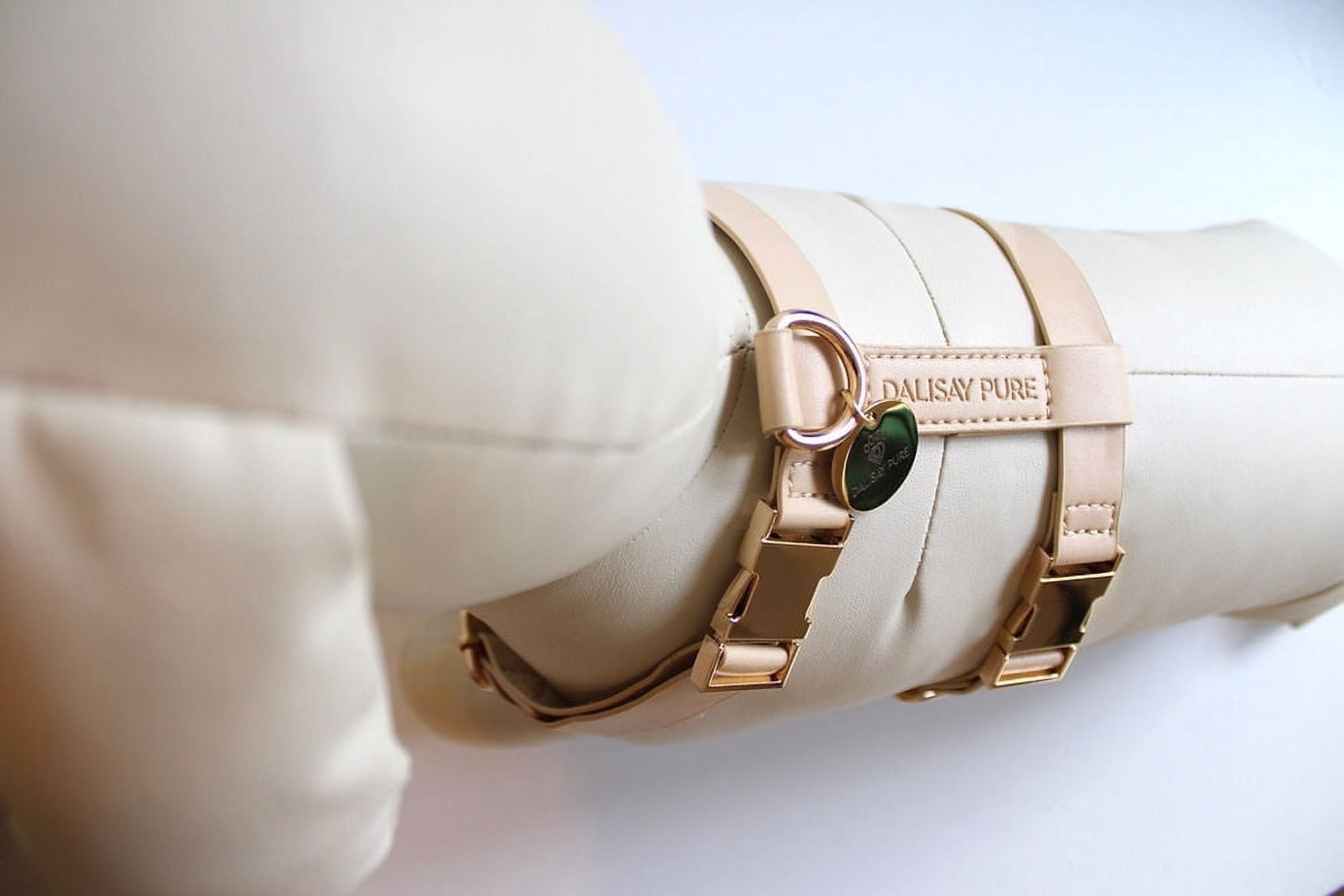 Dalisay Pure Vegan Leather Tan Dog Harness