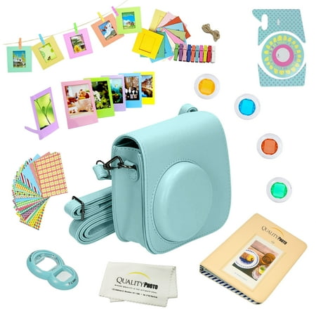 Fujifilm Instax Mini 9 Accessories kit (Ice Blue ) Includes a 12-piece Bundle For the Fujifilm Instax Mini 9 Instant Camera (Latest model 2017