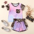 thumbnail image 2 of Gubotare Girls Summer Outfits Sets Girls T-Shirt and Short Set for , Toddler, Little and Big Girls 5T 6T (Purple,5-6 Years), 2 of 9