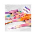 thumbnail image 4 of INSPIRE CHIC 1 Pair Flat Shoe Laces for Sneakers, 0.31'' Tie-Dye Dots Soft Shoelaces Shoestrings for Casual Hiking Shoes Colorful-4 120cm/47.2", 4 of 6