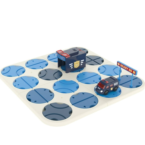 Police A-Maze Tracks DIY Track Maze Set With Battery Powered Vehicle