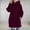 Purple, variant on Tejiojio Jackets Women's Solid Color Hoodie Zipper Long Sleeve Sweatshirts Long Coat Tops With Pockets