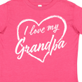 thumbnail image 4 of Inktastic I Love My Grandpa in White Chalk Heart Boys or Girls Toddler T-Shirt, 4 of 5