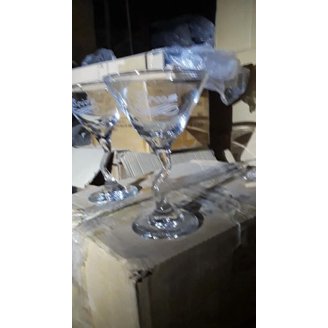 RONA Steelite Artist Edition Martini Glasses - Set Of 6, 7.5 Oz, Heat-Tempered & Chip Resistant, Made In Slovakia