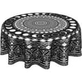 thumbnail image 1 of Boho Round Tablecloth 60 Inch - Western Table Cloth Ethnic Tribal Southwestern Bohemian Circle Table Cover for Dinning Kitchen Farmhouse Picnic, 1 of 7