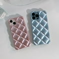 thumbnail image 6 of Plaid Solid Color Luxury Four Corners Anti Drop TPU Case Compatible with iPhone Case (Pink,iPhone 15 Pro), 6 of 7