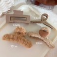 thumbnail image 1 of Conjunto de tocados para mujer, pinza de garra a la moda, pinza para el pelo grande de acrílico negro y café, pasador coreano para niña, accesorios para el cabello, 1 of 4