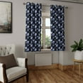 thumbnail image 2 of Ambesonne Moon Grommet Curtain, Night Concept Lunar Motifs Art, 50"x84", Soft Blue Black and Grey, 2 of 5