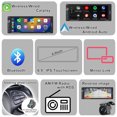 thumbnail image 2 of [Wireless] Alondy Single Din Car Stereo,Compatible with Wireless Apple CarPlay Android Auto,Type-C USB,6.9" Touchscreen,Mirror Link,Backup Camera,Bluetooth Voice Control DSP AM/FM Radio, 2 of 8