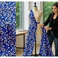 thumbnail image 5 of Soimoi Blue Cotton Poplin Fabric Butterfly,Robin & Cotton Ball Floral Fabric Prints By Yard 56 Inch Wide, 5 of 7
